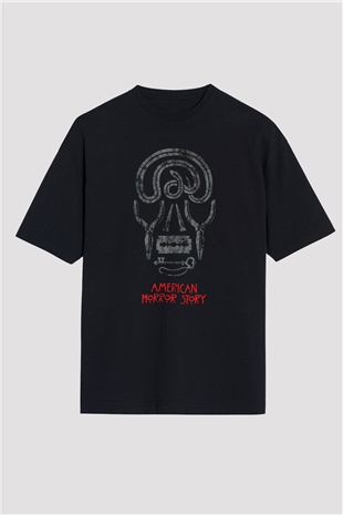 American Horror Story Siyah Oversize Tişört Oversize T-shirt
