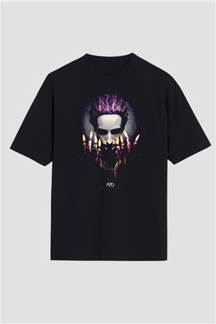 American Horror Story Siyah Oversize Tişört Oversize T-shirt