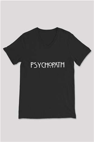 American Horror Story Siyah Unisex V Yaka Tişört T-Shirt