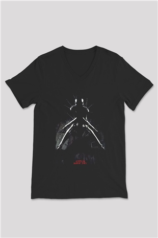 American Horror Story Siyah Unisex V Yaka Tişört