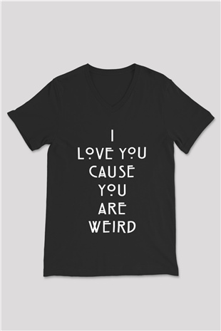 American Horror Story Siyah Unisex V Yaka Tişört T-Shirt
