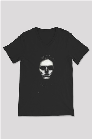 American Horror Story Siyah Unisex V Yaka Tişört T-Shirt