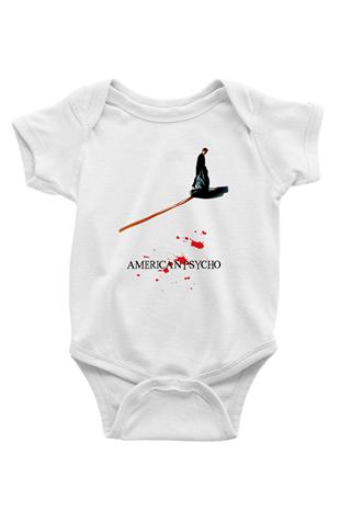 American Psycho Baskılı Beyaz Unisex Bebek Body - Zıbın