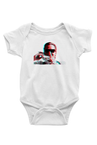 American Psycho Baskılı Beyaz Unisex Bebek Body - Zıbın