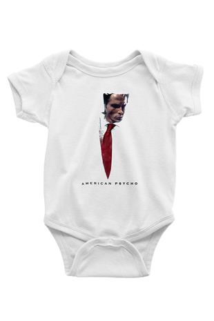 American Psycho Baskılı Beyaz Unisex Bebek Body - Zıbın