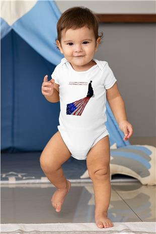 American Psycho Baskılı Beyaz Unisex Bebek Body - Zıbın