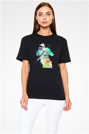 Amerikan Futbolu - American Football Baskılı Unisex Siyah Tişört - Tshirt