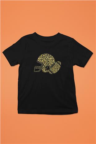 Amerikan Futbolu - American Football Baskılı Unisex Siyah Çocuk Tİşörtü - Tshirt