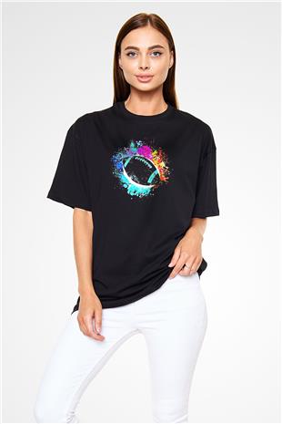 Amerikan Futbolu - American Football Baskılı Unisex Siyah Oversize Tişört