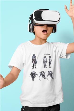 Amnesia Baskılı Beyaz Unisex Beyaz Çocuk Tişört - Tshirt