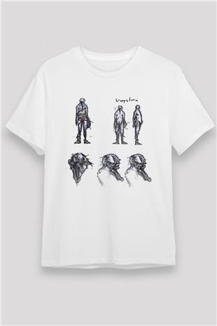 Amnesia Baskılı Unisex Beyaz Tişört - Tshirt