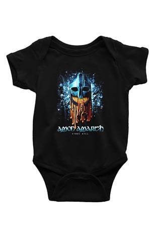 Amon Amarth Baskılı Siyah Bebek Body - Zıbın