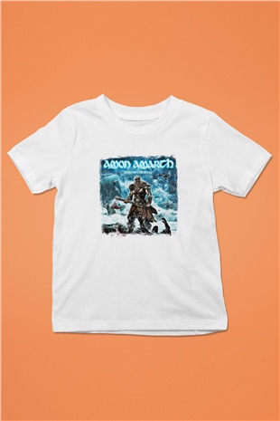 Amon Amarth Baskılı Unisex Beyaz Çocuk Tişört