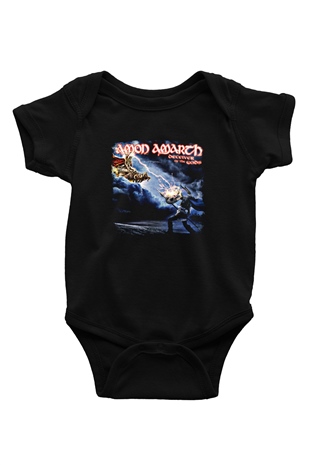 Amon Amarth Baskılı Unisex Siyah Bebek Body - Zıbın