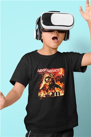 Amon Amarth Baskılı Unisex Siyah Çocuk Tişört