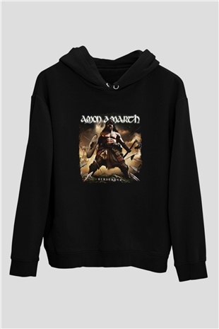 Amon Amarth Baskılı Unisex Siyah Hoodie