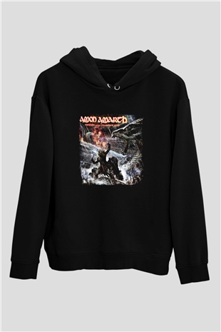 Amon Amarth Baskılı Unisex Siyah Hoodie