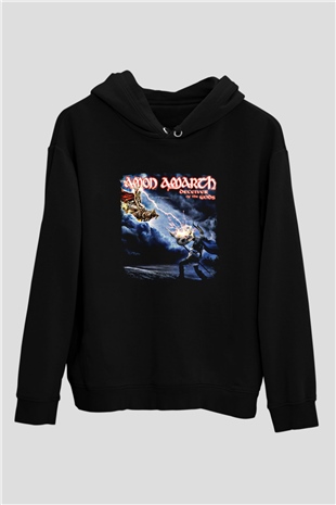 Amon Amarth Baskılı Unisex Siyah Hoodie