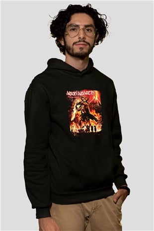 Amon Amarth Baskılı Unisex Siyah Hoodie