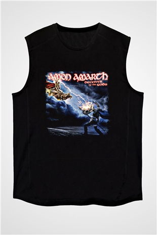 Amon Amarth Baskılı Unisex Siyah Kolsuz Tişört