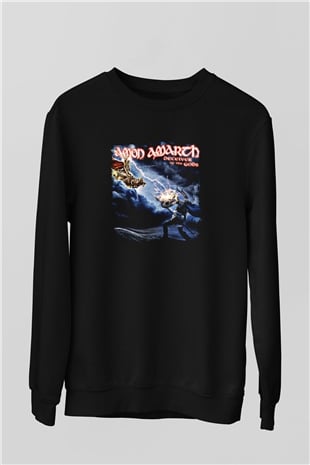 Amon Amarth Baskılı Unisex Siyah Sweatshirt