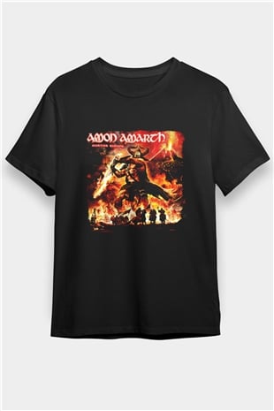 Amon Amarth Baskılı Unisex Siyah Tişört