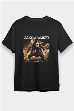 Amon Amarth Baskılı Unisex Siyah Tişört