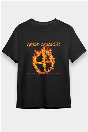 Amon Amarth Baskılı Unisex Siyah Tişört