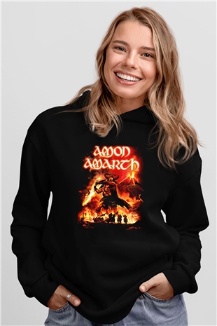 Amon Amarth Siyah Unisex Hoodie