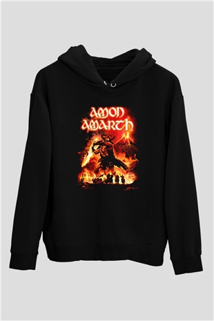 Amon Amarth Siyah Unisex Hoodie