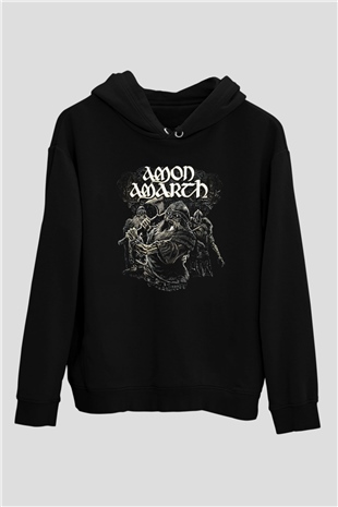 Amon Amarth Siyah Unisex Kapüşonlu Sweatshirt