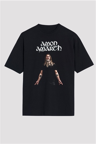 Amon Amarth Siyah Unisex Oversize Tişört T-Shirt