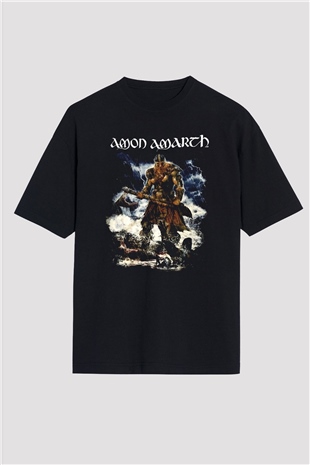 Amon Amarth Siyah Unisex Oversize Tişört T-Shirt
