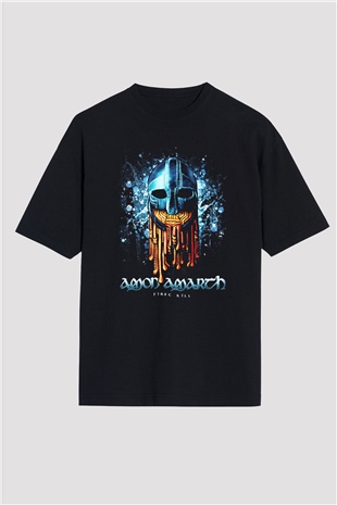 Amon Amarth Siyah Unisex Oversize Tişört T-Shirt