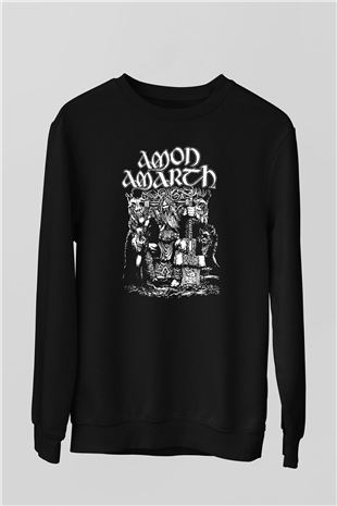 Amon Amarth Siyah Unisex Sweatshirt