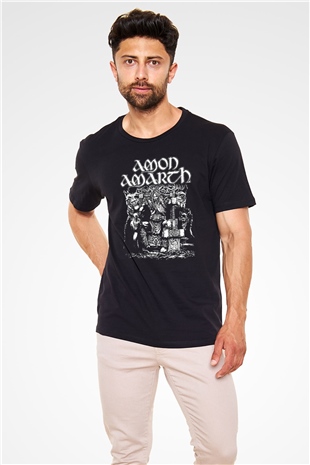 Amon Amarth Siyah Unisex Tişört T-Shirt - TişörtFabrikası
