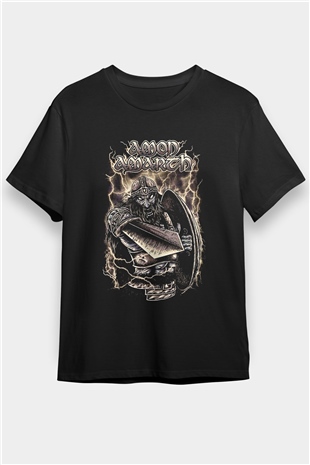 Amon Amarth Siyah Unisex Tişört T-Shirt - TişörtFabrikası