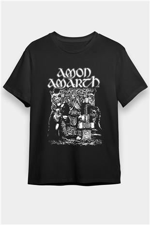 Amon Amarth Siyah Unisex Tişört T-Shirt - TişörtFabrikası