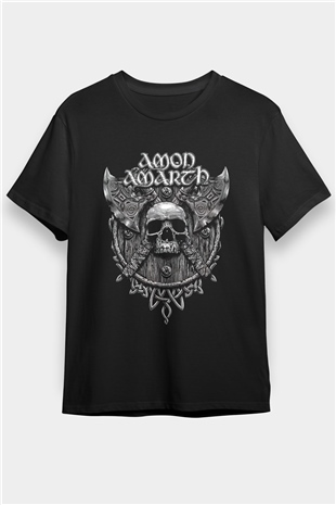 Amon Amarth Siyah Unisex Tişört T-Shirt - TişörtFabrikası