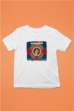 Amorphis Baskılı Unisex Beyaz Çocuk Tişört