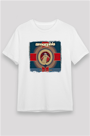 Amorphis Baskılı Unisex Beyaz Tişört