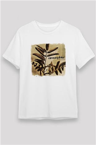 Amorphis Baskılı Unisex Beyaz Tişört