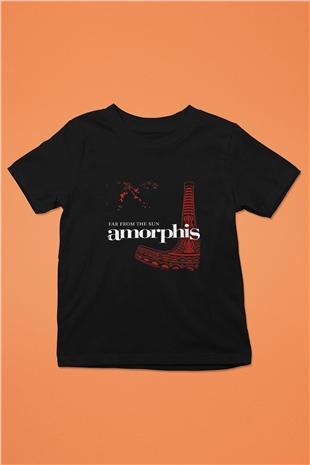 Amorphis Baskılı Unisex Siyah Çocuk Tişört