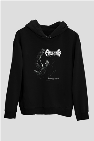 Amorphis Baskılı Unisex Siyah Hoodie