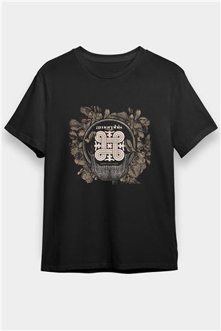 Amorphis Baskılı Unisex Siyah Tişört