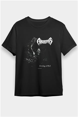 Amorphis Baskılı Unisex Siyah Tişört