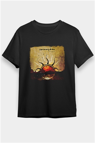 Amorphis Baskılı Unisex Siyah Tişört