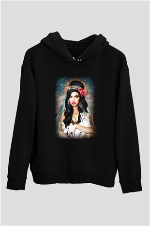 Amy Winehouse Siyah Unisex Hoodie