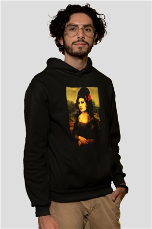 Amy Winehouse Siyah Unisex Hoodie