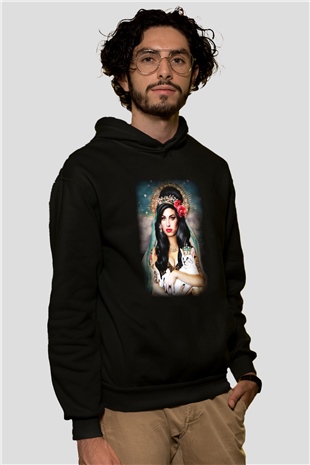 Amy Winehouse Siyah Unisex Hoodie